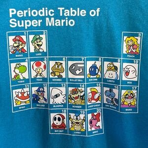 Nintendo Super Mario Blue Graphic T-Shirt